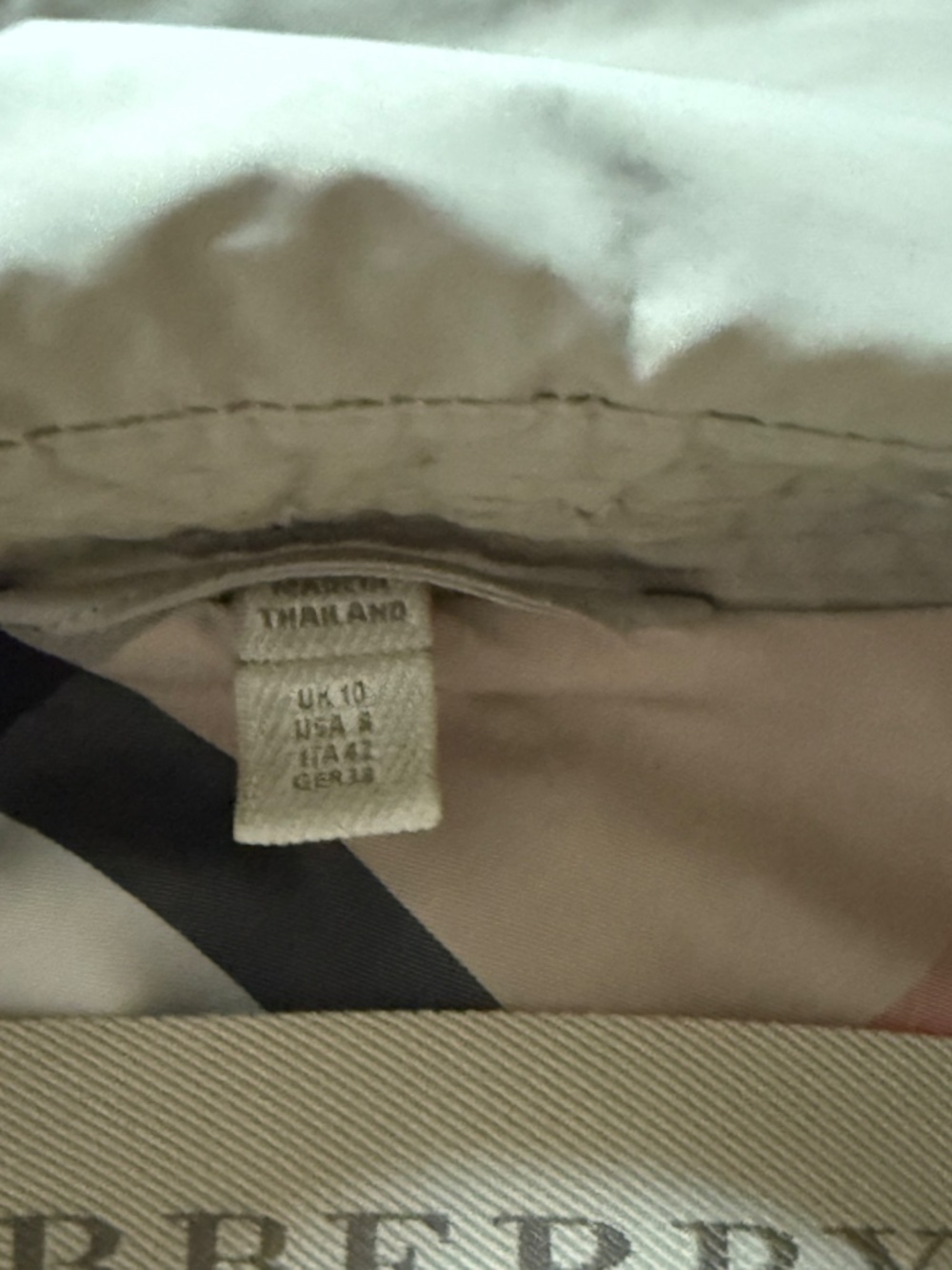Burberry Brit Taffeta Hooded Trench Coat - Picture 4 of 5